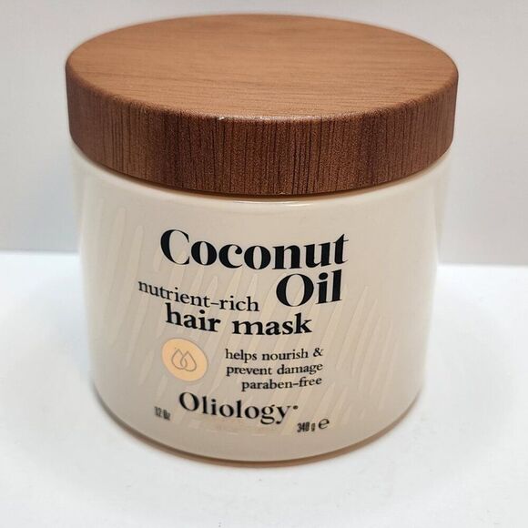 Oliology Coconut Oil Hair Mask - Helps Repair & Prevent Damage 12oz NEW - Picture 1 of 5